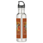 Bouteille D'eau Prêtre 50e Ordination Anniversaire Monstrance Hôte (Dos)