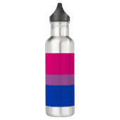 Bouteille D'eau Pride bisexuelle (Bi Drapeau) (Gauche)
