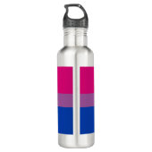 Bouteille D'eau Pride bisexuelle (Bi Drapeau) (Dos)
