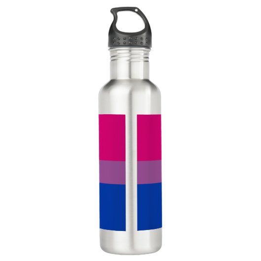 Bouteille D'eau Pride bisexuelle (Bi Drapeau) (Dos)