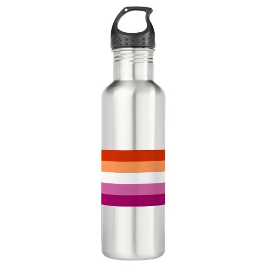 Bouteille D'eau Pride lesbienne (Devant)