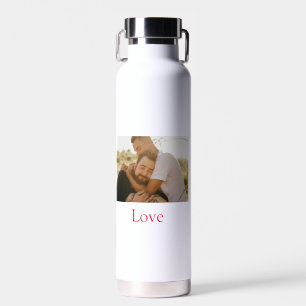Bouteille D'eau Pride mois ajouter gay couple photo nom amour LQBT