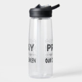 Bouteille D'eau Priez Pour Nos Enfants (Gauche)