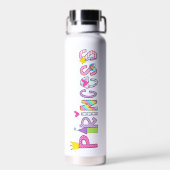 Bouteille D'eau Princesse Alphabet coloré (Arrière)