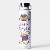 Bouteille D'eau Princesse de Perles - Mardi Gras (Arrière)