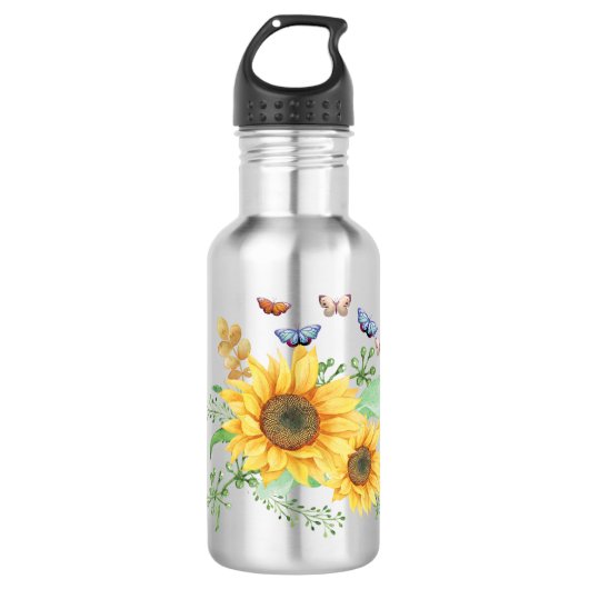 Bouteille D'eau printemps de tournesol (Devant)