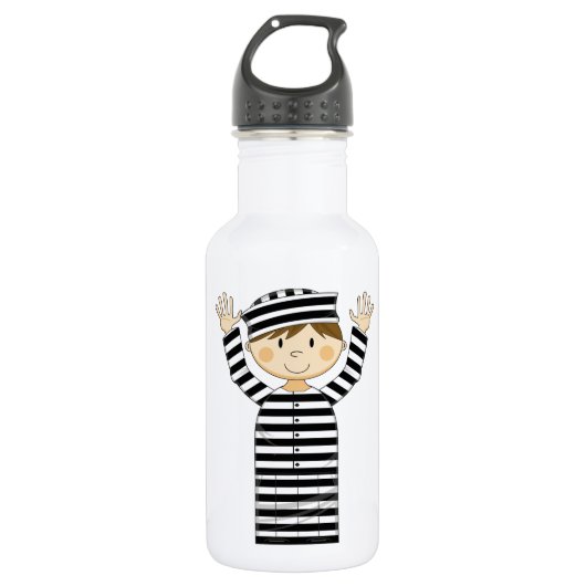 Bouteille D'eau Prisonnier échappé par bande dessinée (Devant)