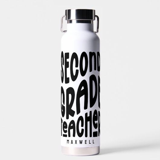 Bouteille D'eau Professeur de deuxième année Texte simple (Avant)