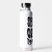 Bouteille D'eau Professeur de deuxième année Texte simple (Plage)