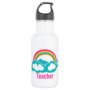 Bouteille D'eau Professeur de nuage d'arc-en-ciel