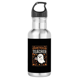Bouteille D'eau Professeur effrayant de fantôme de Halloween Desig