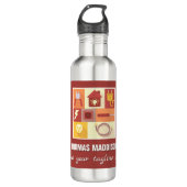 Bouteille D'eau Professionnel Electricien Iconic Marque d'entrepri (Devant)