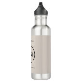 Bouteille D'eau Professionnel Moderne Logo d'entreprise Beige (Droite)