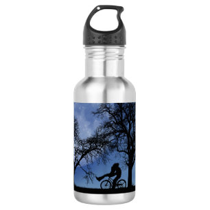 Bouteille D'eau Promenade À Vélo De Minuit