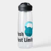 Bouteille D'eau Promo Athlete Coach Kettlebell Push Past Limits (Avant)