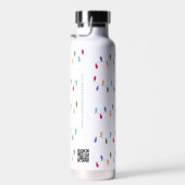 Bouteille D'eau Promotion du logo du site internet Christmas Light (Plage)