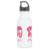Bouteille D'eau Propriété de ballet rose Pointe Toe Dance Slipper (Dos)