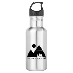 Bouteille D'eau Protéger nos terres publiques Montagne