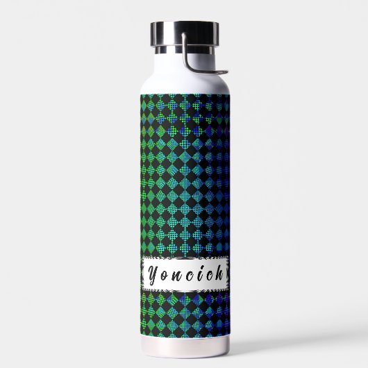 Bouteille D'eau Psycho Checkers par Kenneth Yoncich (Gauche)