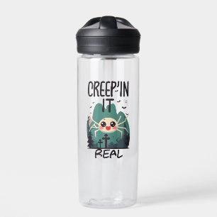 Bouteille D'eau Pun de l'araignée de Halloween Kawaii