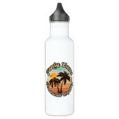 Bouteille D'eau Punta Cana Dominicaine Palm Tree Retro Sunset 60s (Gauche)