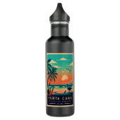 Bouteille D'eau Punta Cana DR Retro Sunset Souvenirs 1960 (Gauche)