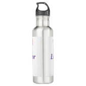 Bouteille D'eau Purple papillon Lupus guerrier (Dos)