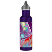 Bouteille D'eau Purple, Rouge, Jaune, Bleu Abstrait personnalisé (Gauche)