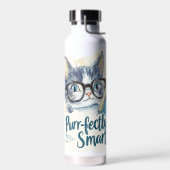 Bouteille D'eau 🐱 Purr-fectly Smart 📚 (Gauche)