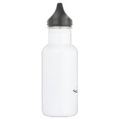 Bouteille D'eau Purr - Texte de style soigné. (Gauche)