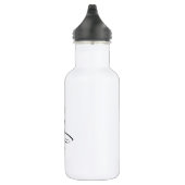 Bouteille D'eau Purr - Texte de style soigné. (Droite)