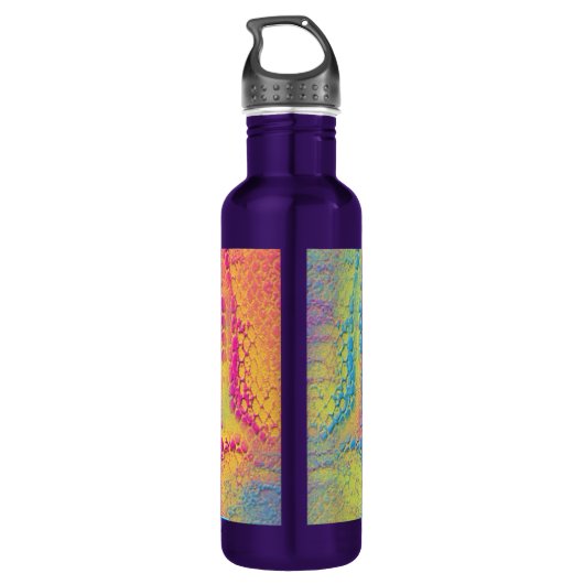 Bouteille D'eau PYTHON - moderne fractale décorative - (Dos)