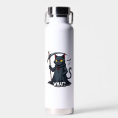 Bouteille D'eau Quel chat Chat noir Halloween Chat effrayant Chat (Avant)