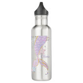 Bouteille D'eau Queue de sirène de Parties scintillant en aquarell (Gauche)