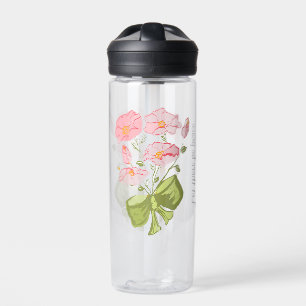 Bouteille D'eau Qu'il y ait la paix sur Terre - Floral