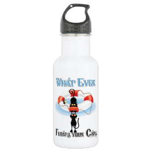 Bouteille D'eau Quoi de neuf flotte vos chats 2