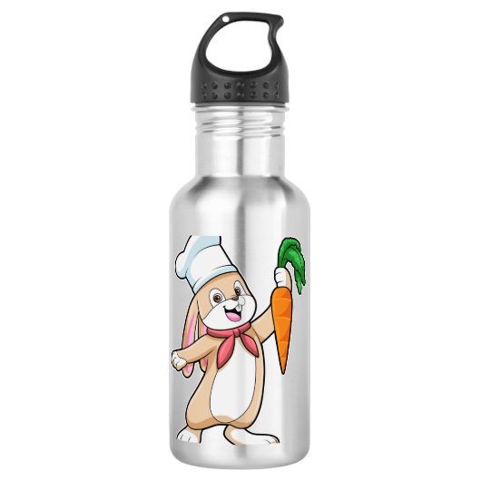 Bouteille D'eau Rabbit comme cuire à la carotte (Devant)