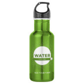 Bouteille D'eau Radiant Sun Water Quote with Good Day Bar (Devant)