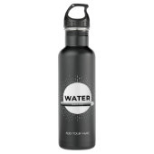 Bouteille D'eau Radiant Sun Water Quote with Good Day Bar (Devant)