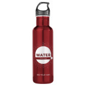 Bouteille D'eau Radiant Sun Water Quote with Good Day Bar (Devant)