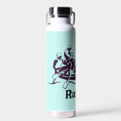 Bouteille D'eau Rafting d'eau blanche cuivrée vide isolée (Avant)