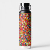 Bouteille D'eau Rainbow Candy Sprinkles Fête et fête (Arrière)