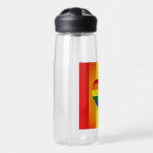 Bouteille D'eau Rainbow Heart & Pride Rainbow Flag, communauté LGB (Avant)