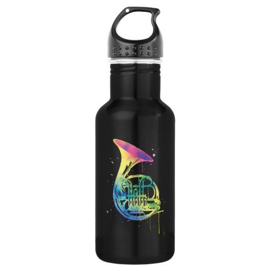 Bouteille D'eau Rainbow Horn Design pour les joueurs français de l (Devant)