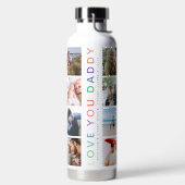Bouteille D'eau Rainbow 'LOVE YOU DADDY' Photo Collage Keepsaké (Droite)