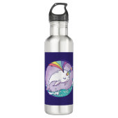 Bouteille D'eau Rainbow Narwhal (Devant)