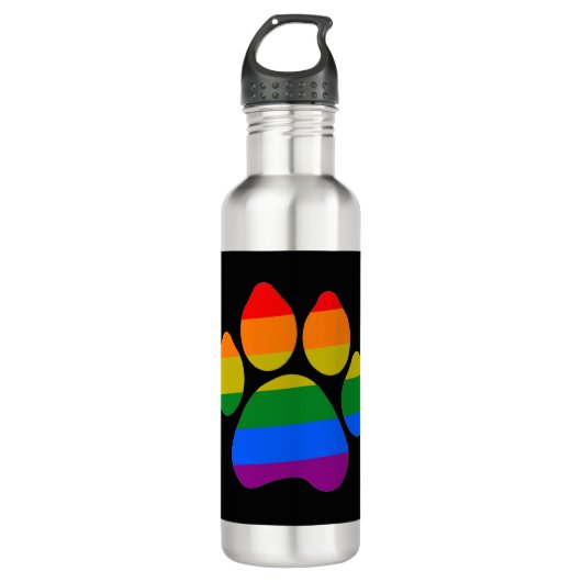 Bouteille d'eau Rainbow Paws (Devant)