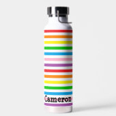 Bouteille D'eau Rainbow Stripes Custom (Gauche)