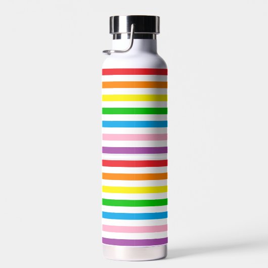 Bouteille D'eau Rainbow Stripes Custom (Plage)