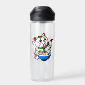 Bouteille D'eau Ramen Chat Chinois (Arrière)